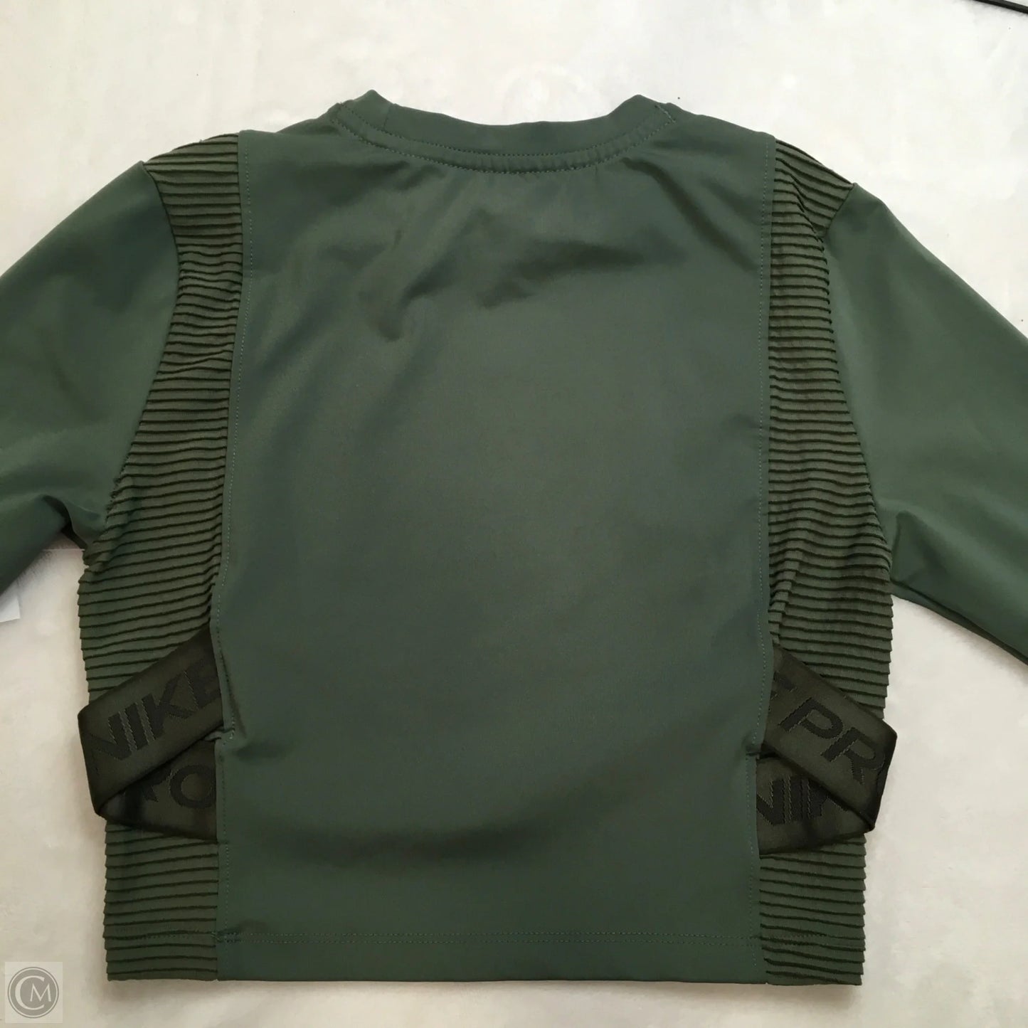 Athletic Top Long Sleeve Crewneck By Nike In Green, Size: S
