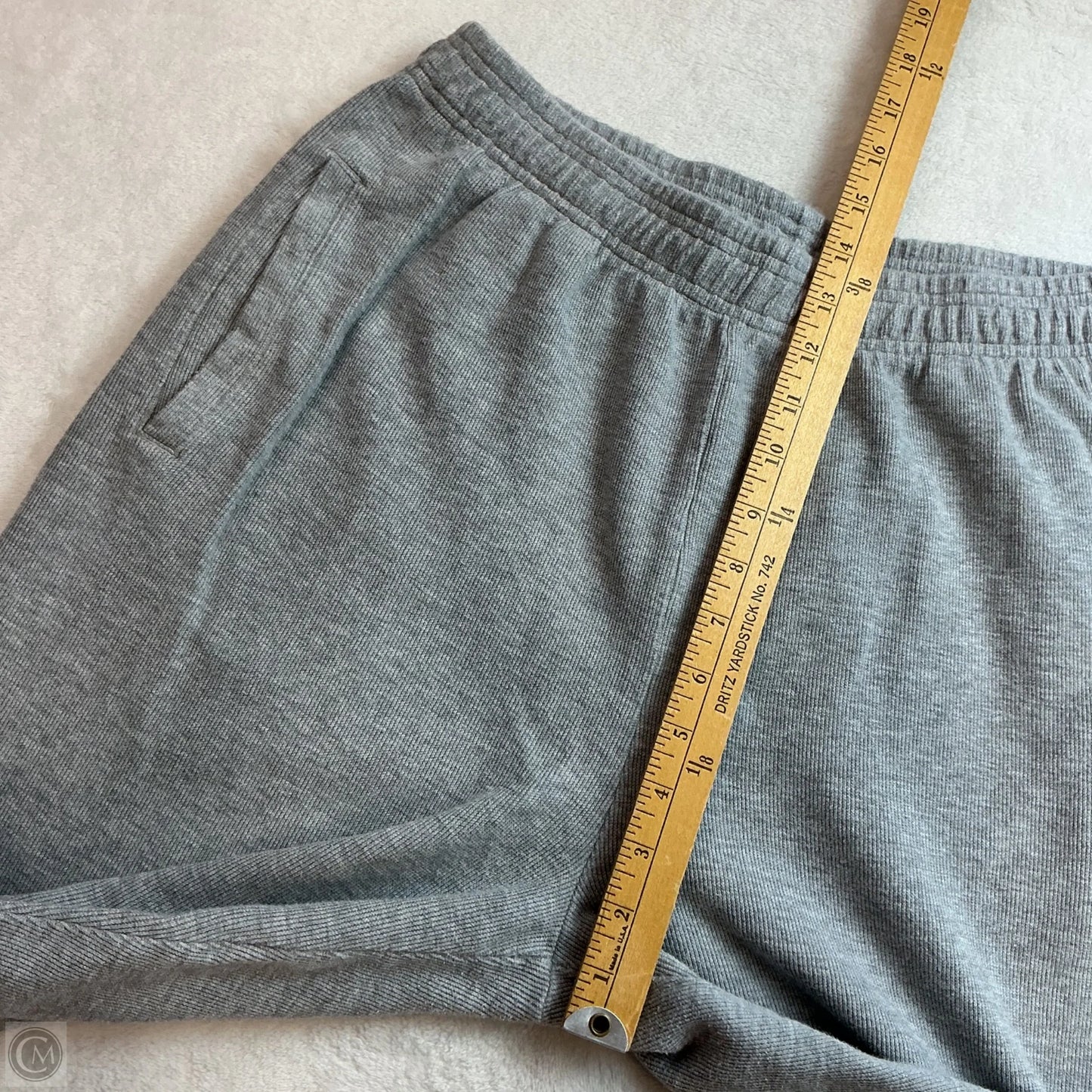 Athletic Pants By Adidas In Grey, Size: M