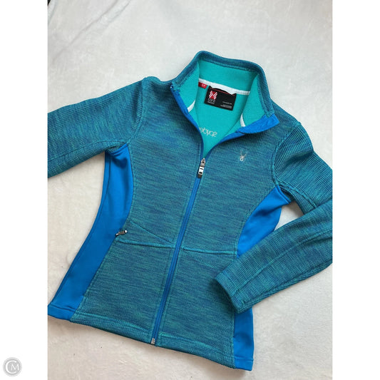 Athletic Jacket By Spyder In Blue, Size: S