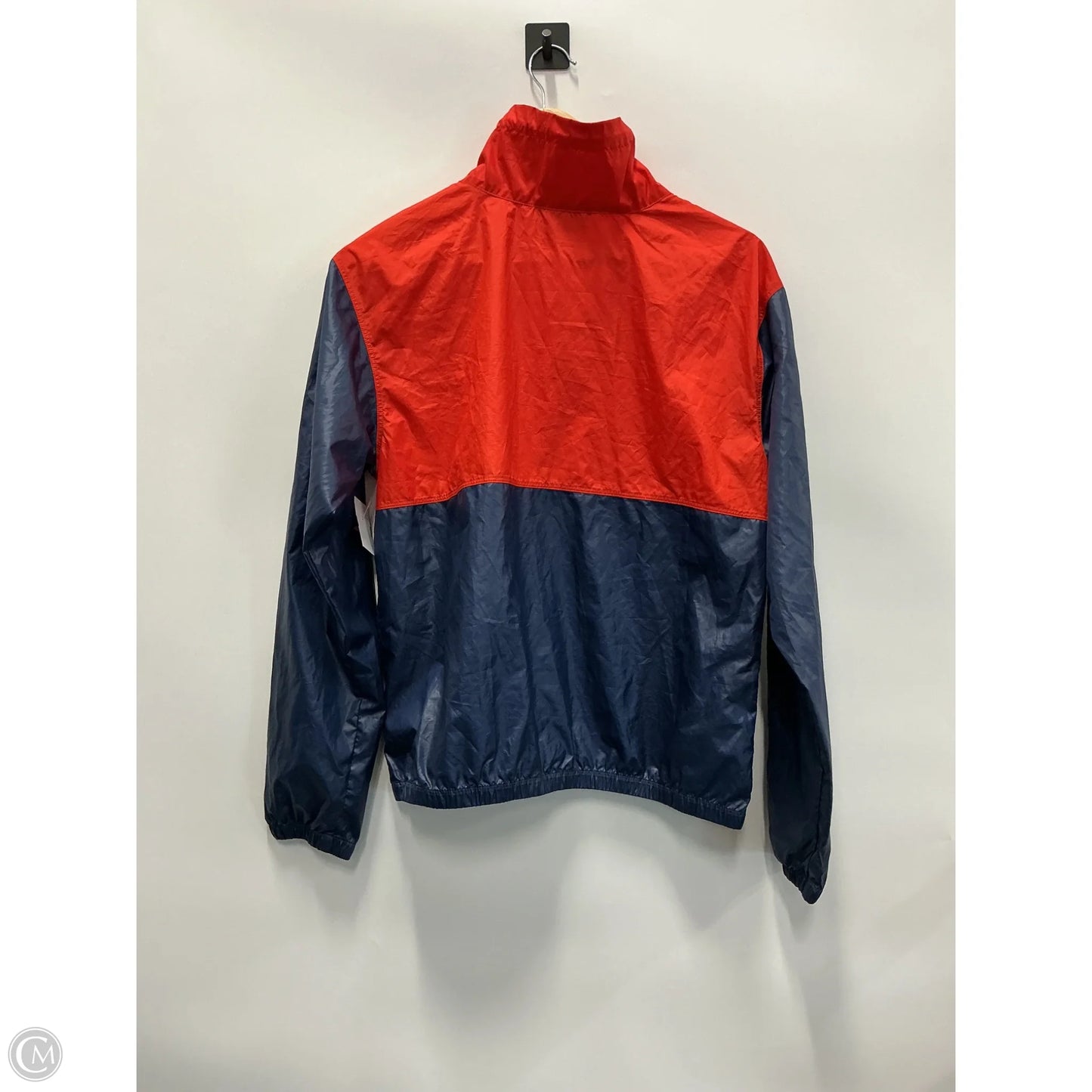 Jacket Windbreaker By Columbia In Blue & Red, Size: M