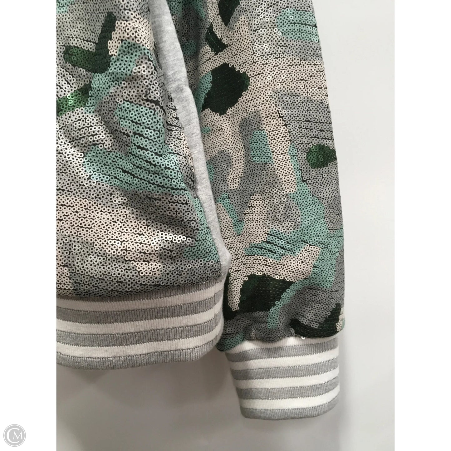 Jacket Other By Boston Proper In Green & Grey, Size: L