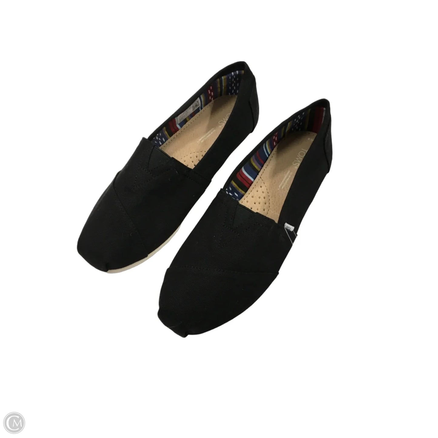 Shoes Flats By Toms In Black, Size: 9