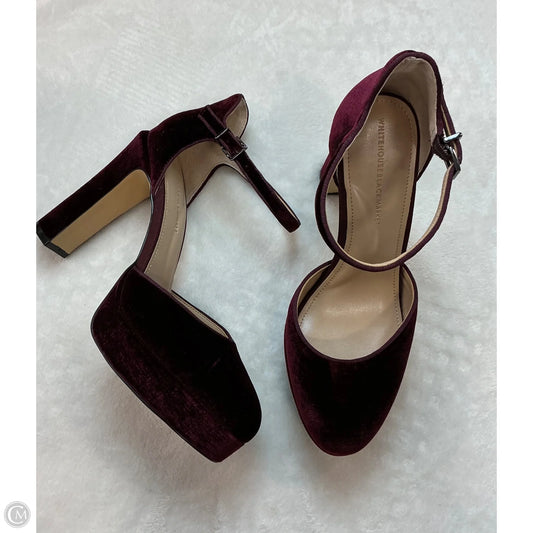 Shoes Heels Block By White House Black Market In Red, Size: 8