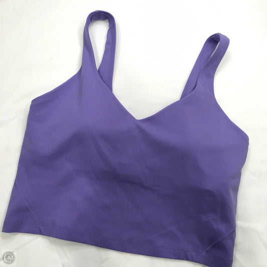 Athletic Tank Top By Lululemon In Purple, Size: 10