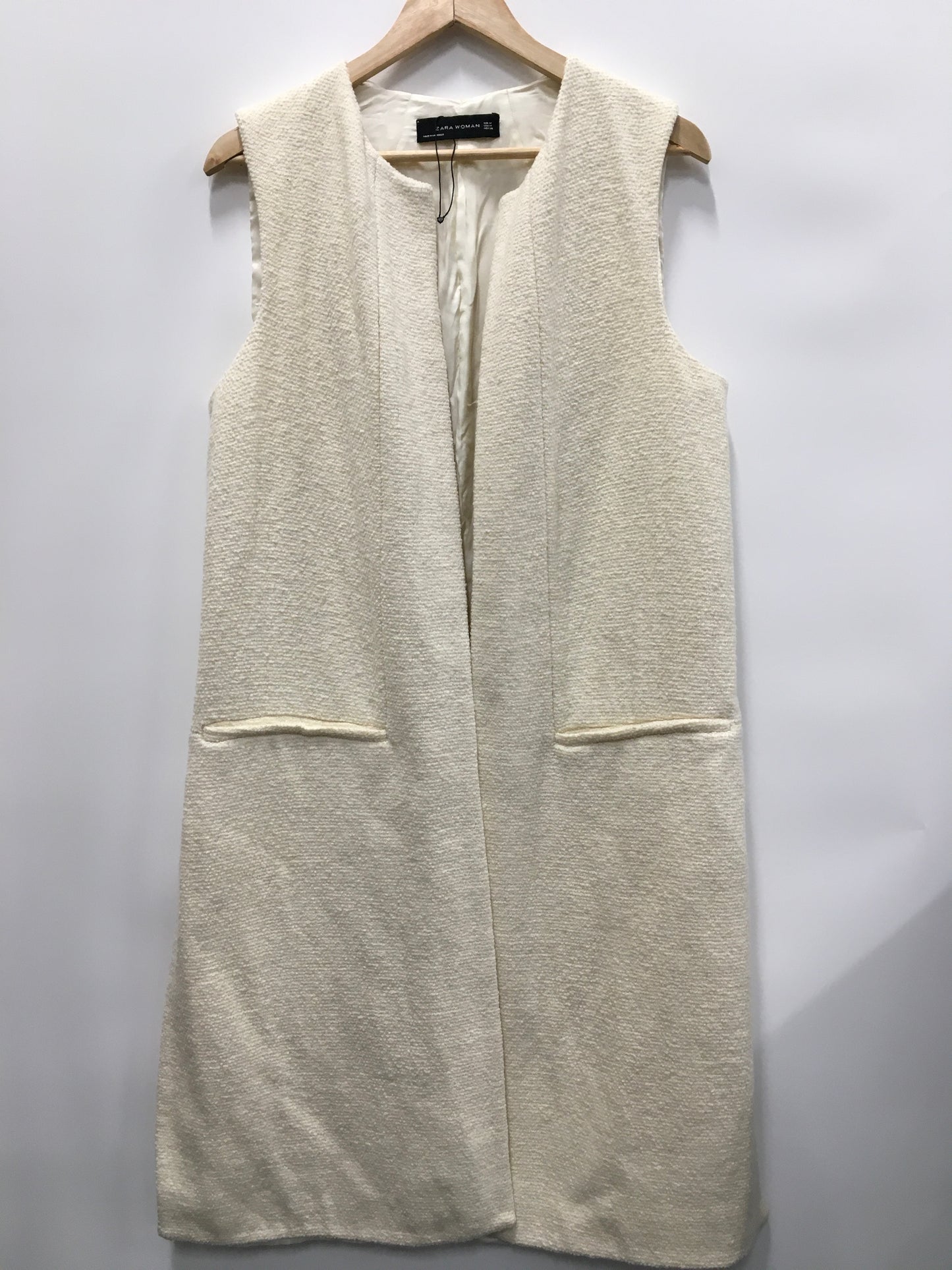 Vest Other By Zara In Cream, Size: M