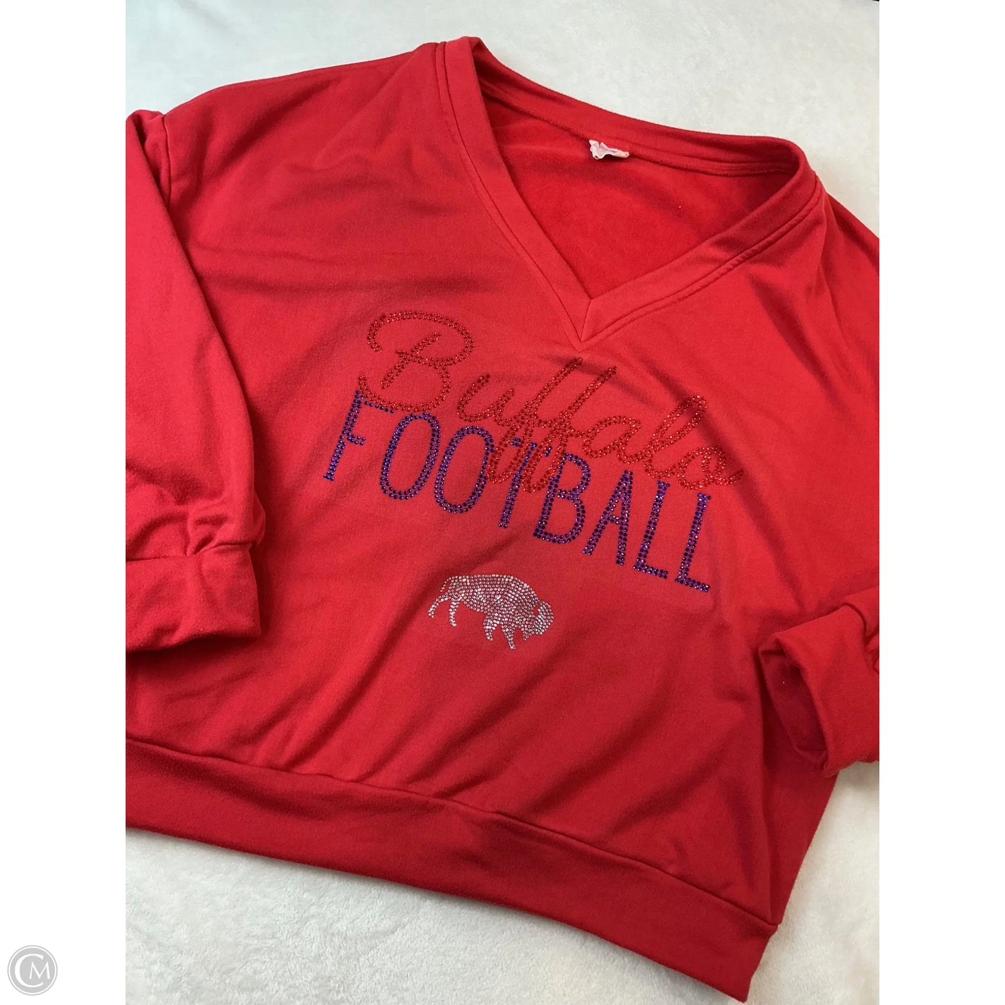 Sweatshirt Crewneck By Clothes Mentor In Red, Size: Xl