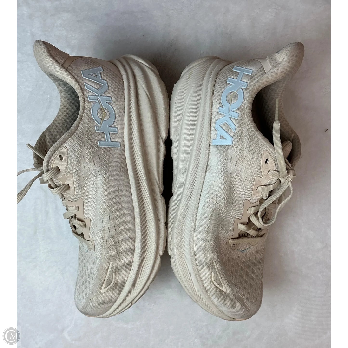 Shoes Athletic By Hoka In Tan, Size: 7.5
