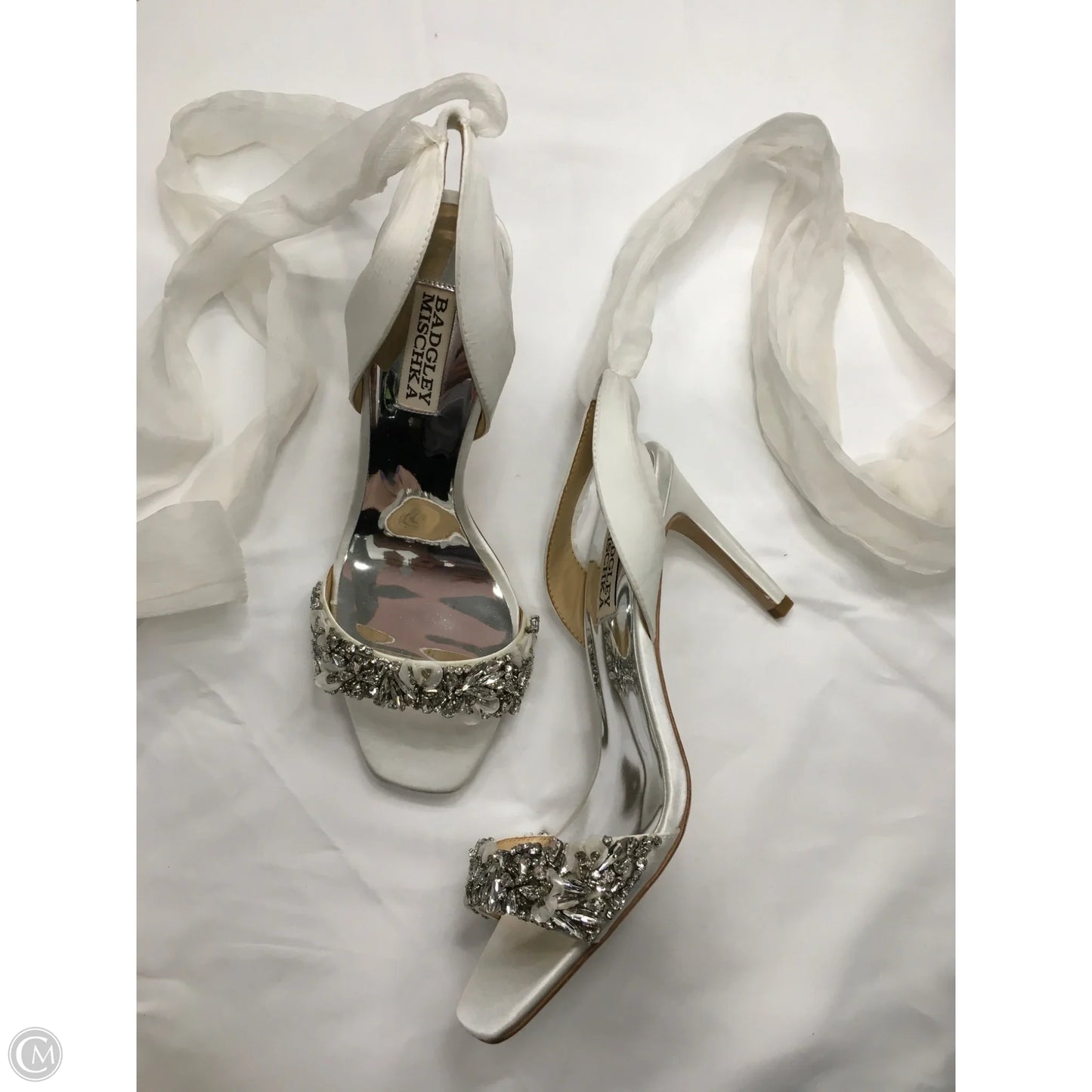 Shoes Heels Stiletto By Badgley Mischka In White, Size: 8