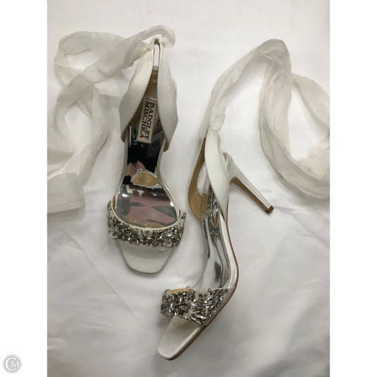 Shoes Heels Stiletto By Badgley Mischka In White, Size: 8