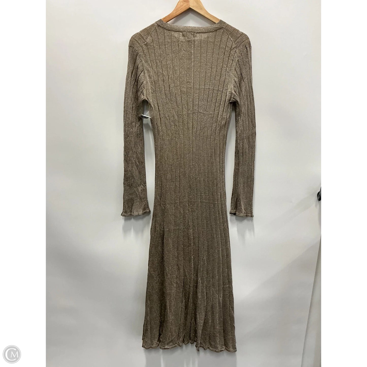 Dress Casual Maxi By J. Crew In Tan, Size: L