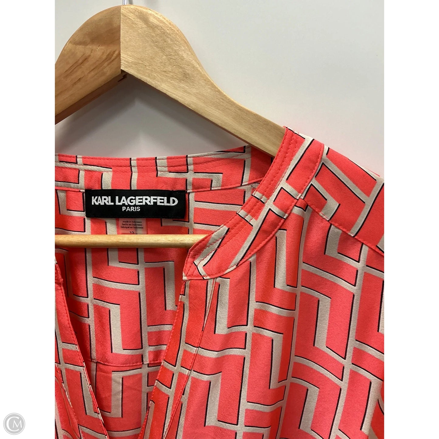 Dress Designer By Karl Lagerfeld In Pink, Size: 12