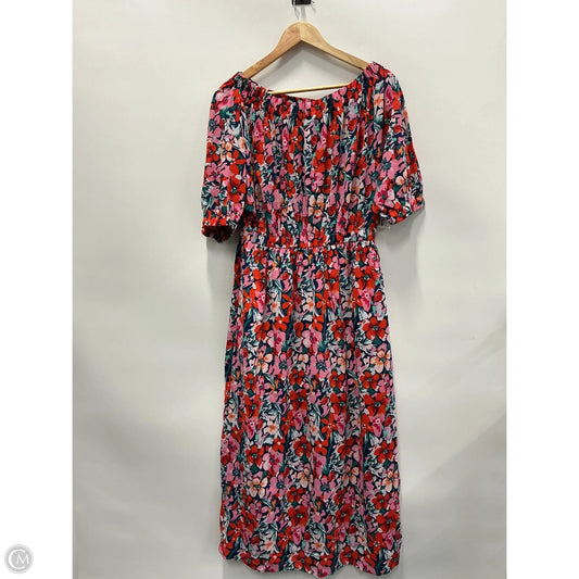 Dress Casual Maxi By Clothes Mentor In Floral Print, Size: Xl