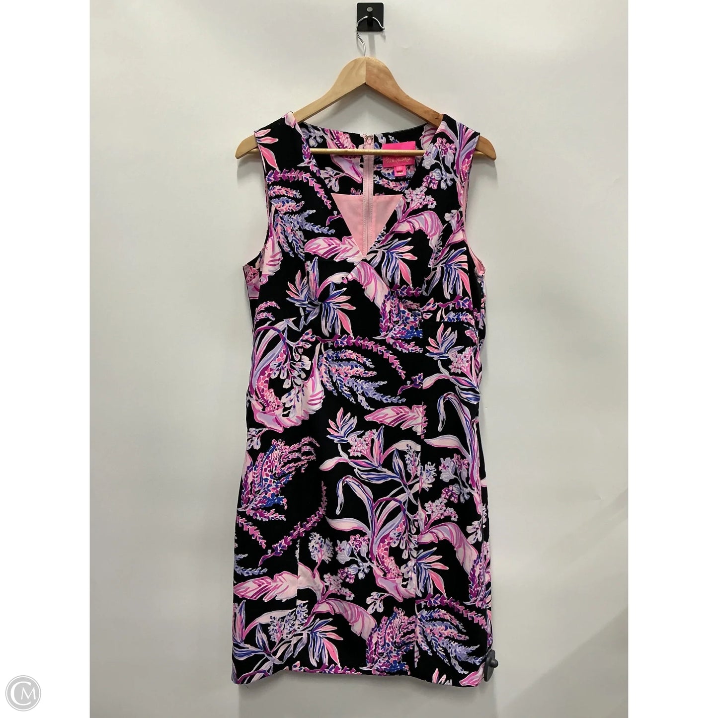 Dress Designer By Lilly Pulitzer In Black & Purple, Size: 12