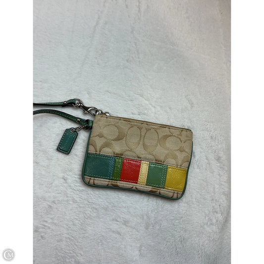 Coin Purse Designer By Coach, Size: Medium