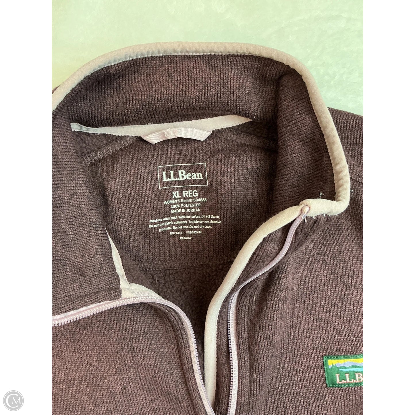 Athletic Jacket By L.l. Bean In Purple, Size: Xl
