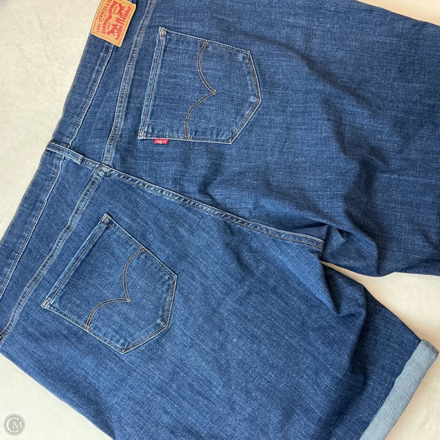 Shorts By Levis In Blue Denim, Size: 24