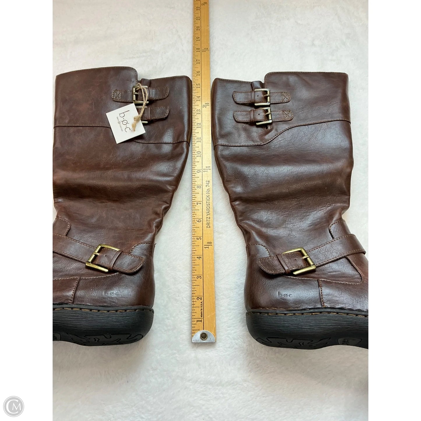 Boots Mid-calf Flats By Boc In Brown, Size: 8