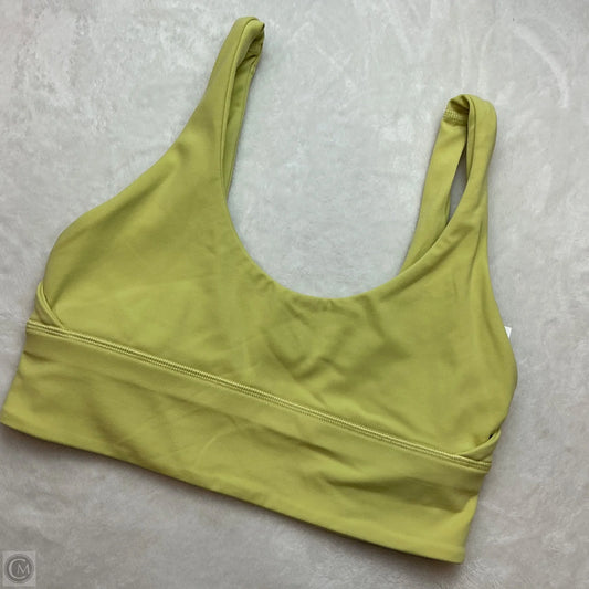 Athletic Bra By Lululemon In Yellow, Size: 6