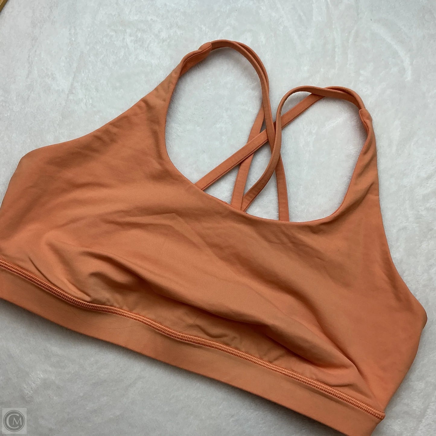 Athletic Bra By Lululemon In Orange, Size: 14