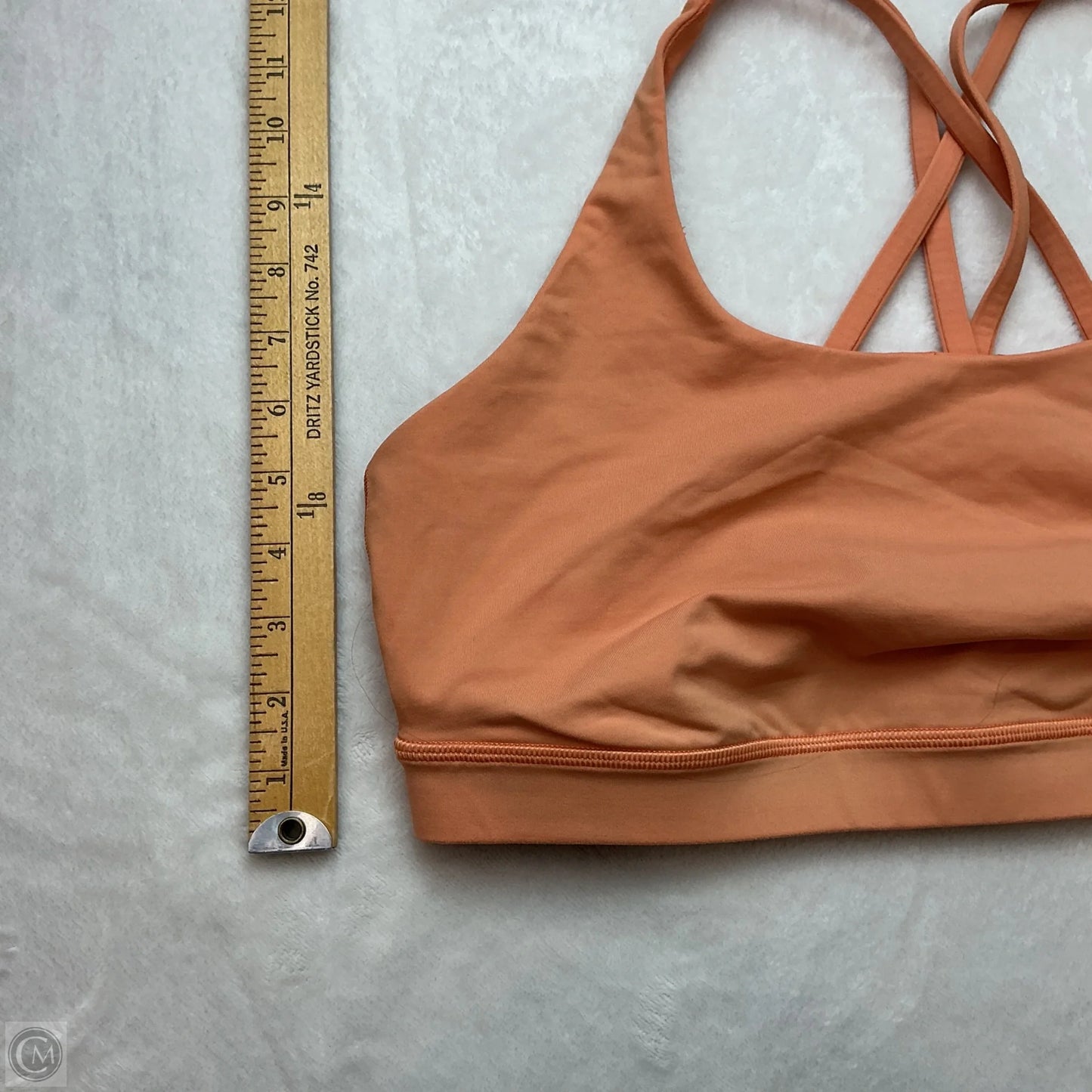 Athletic Bra By Lululemon In Orange, Size: 14