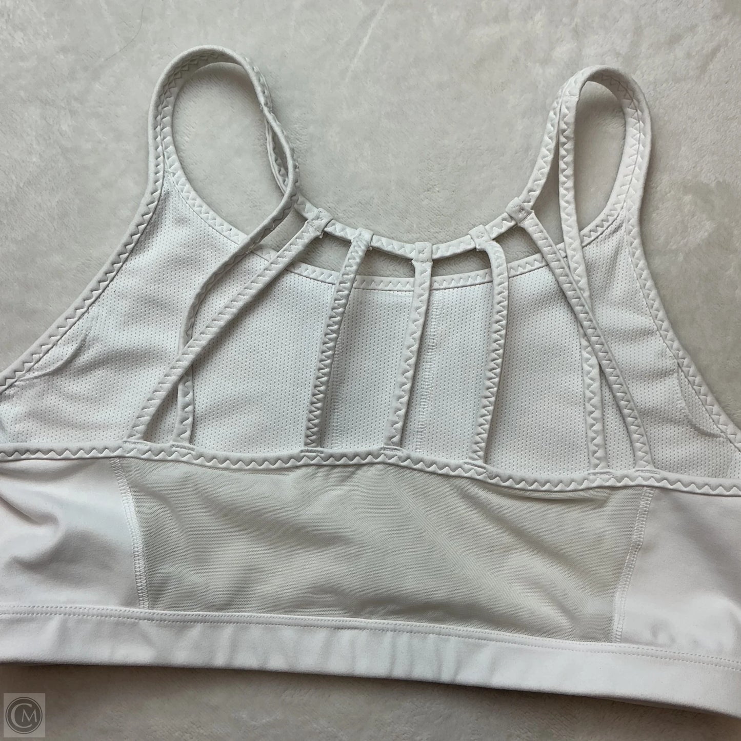Athletic Bra By Athleta In White, Size: Xl