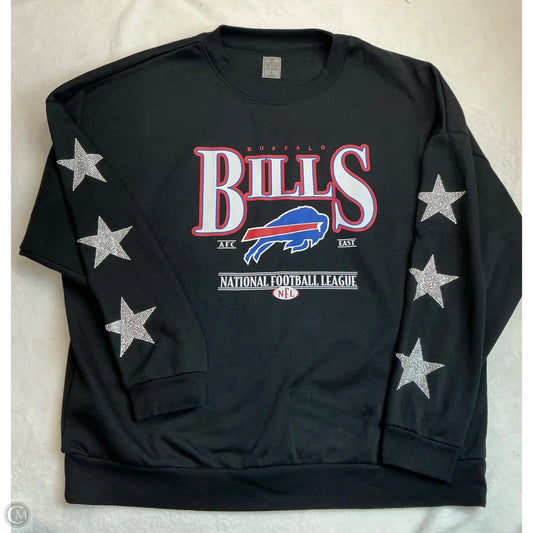 Sweatshirt Crewneck By Clothes Mentor In Black, Size: L