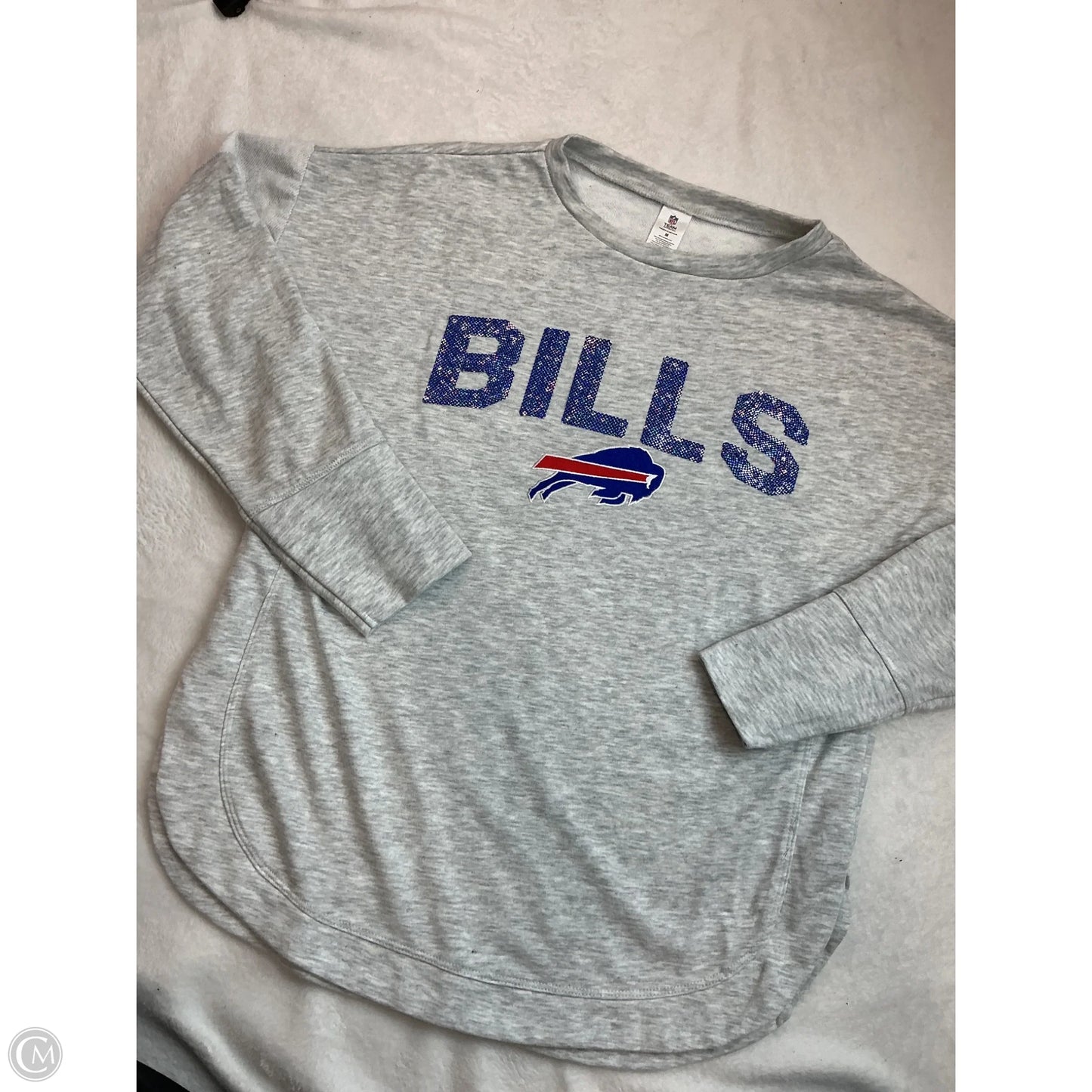 Top Long Sleeve By Nfl In Grey, Size: M