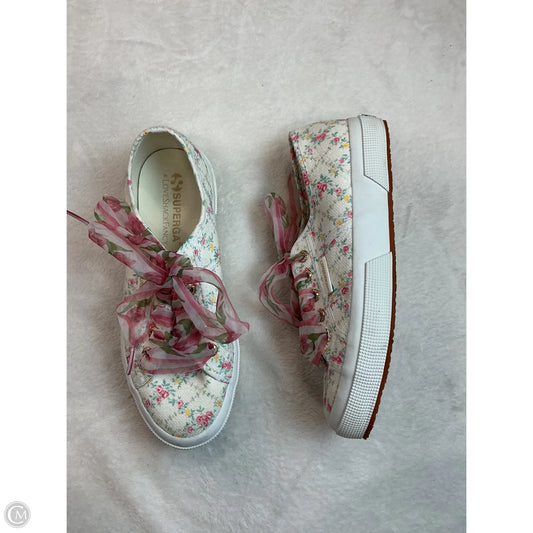 Shoes Flats By Superga In Floral Print, Size: 7.5