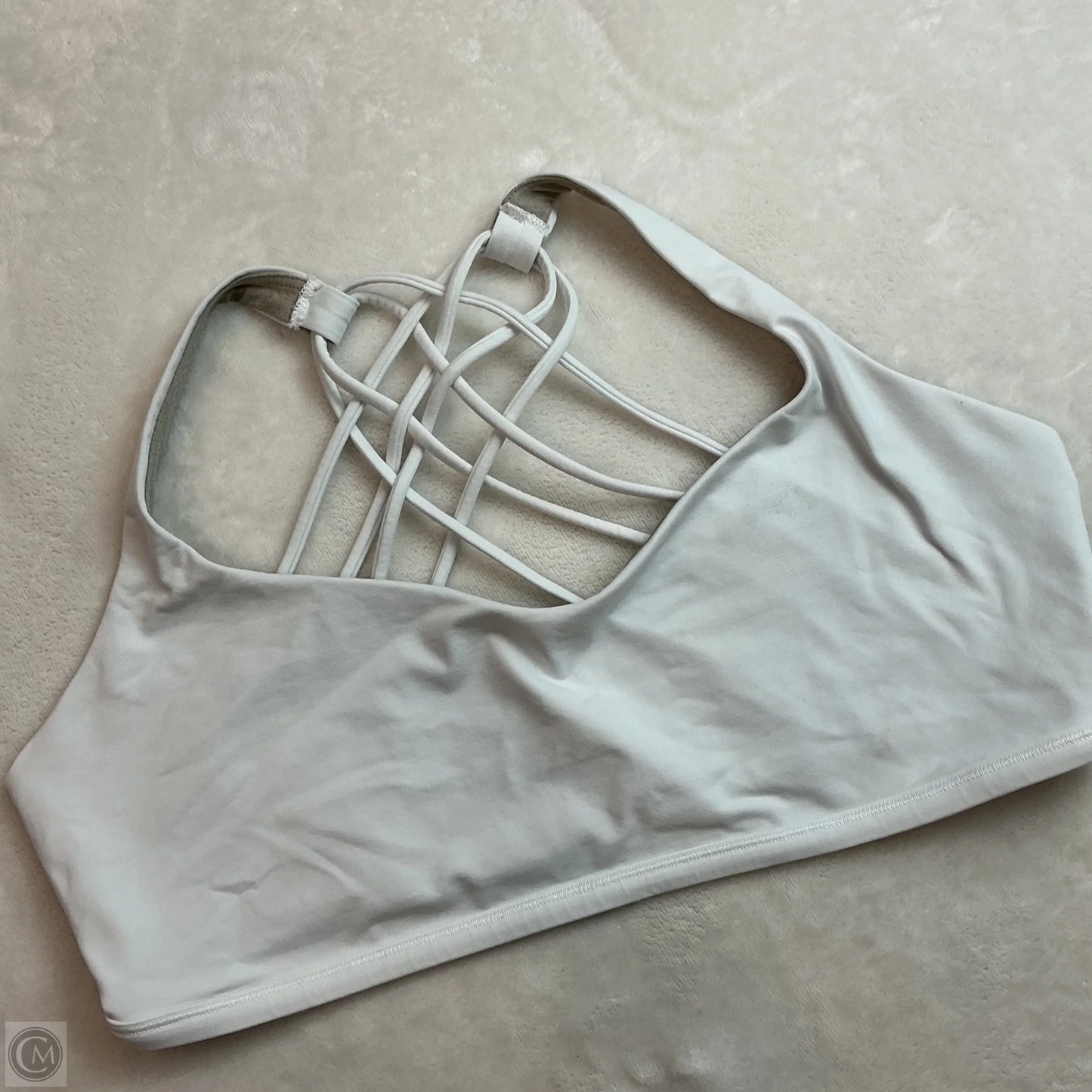 Athletic Bra By Lululemon In White, Size: 14
