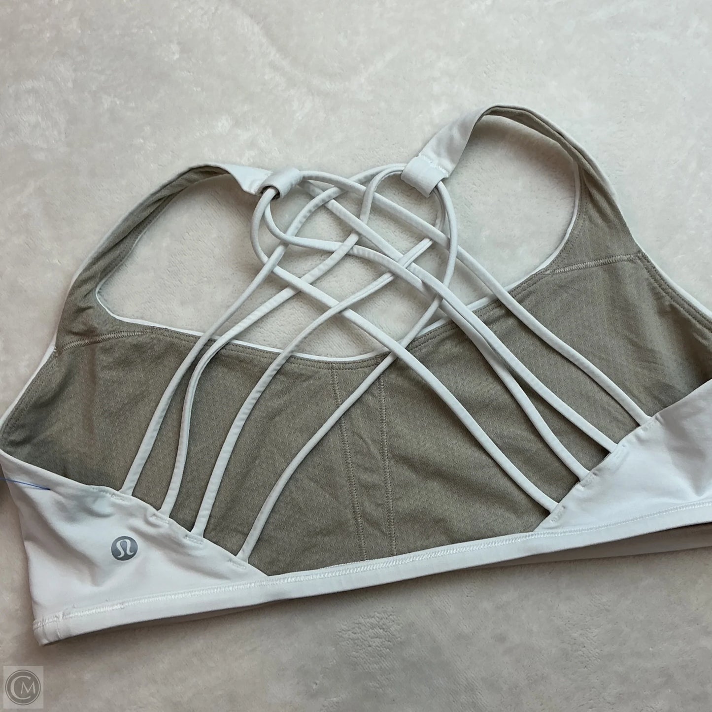 Athletic Bra By Lululemon In White, Size: 14