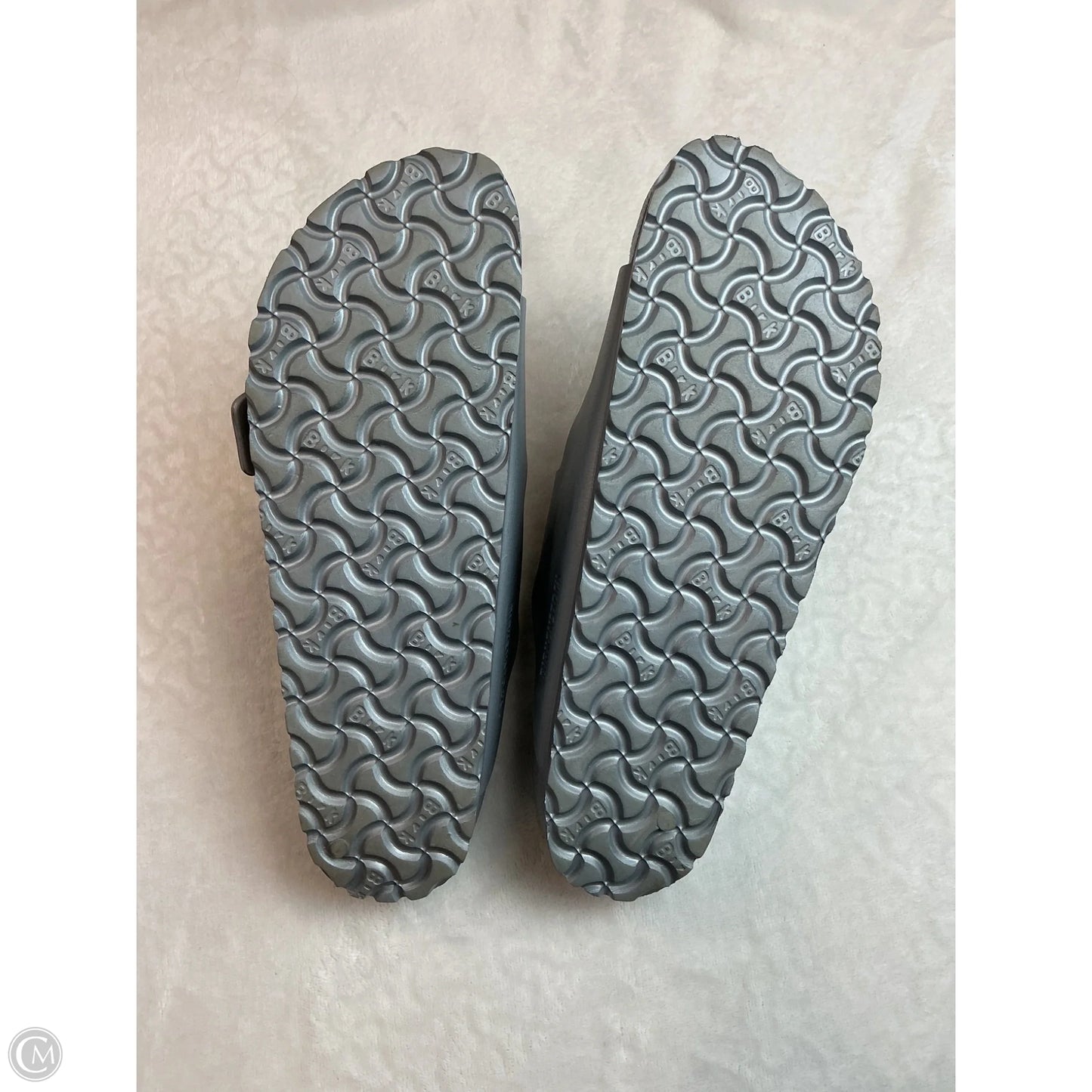 Sandals Flats By Birkenstock In Grey, Size: 10