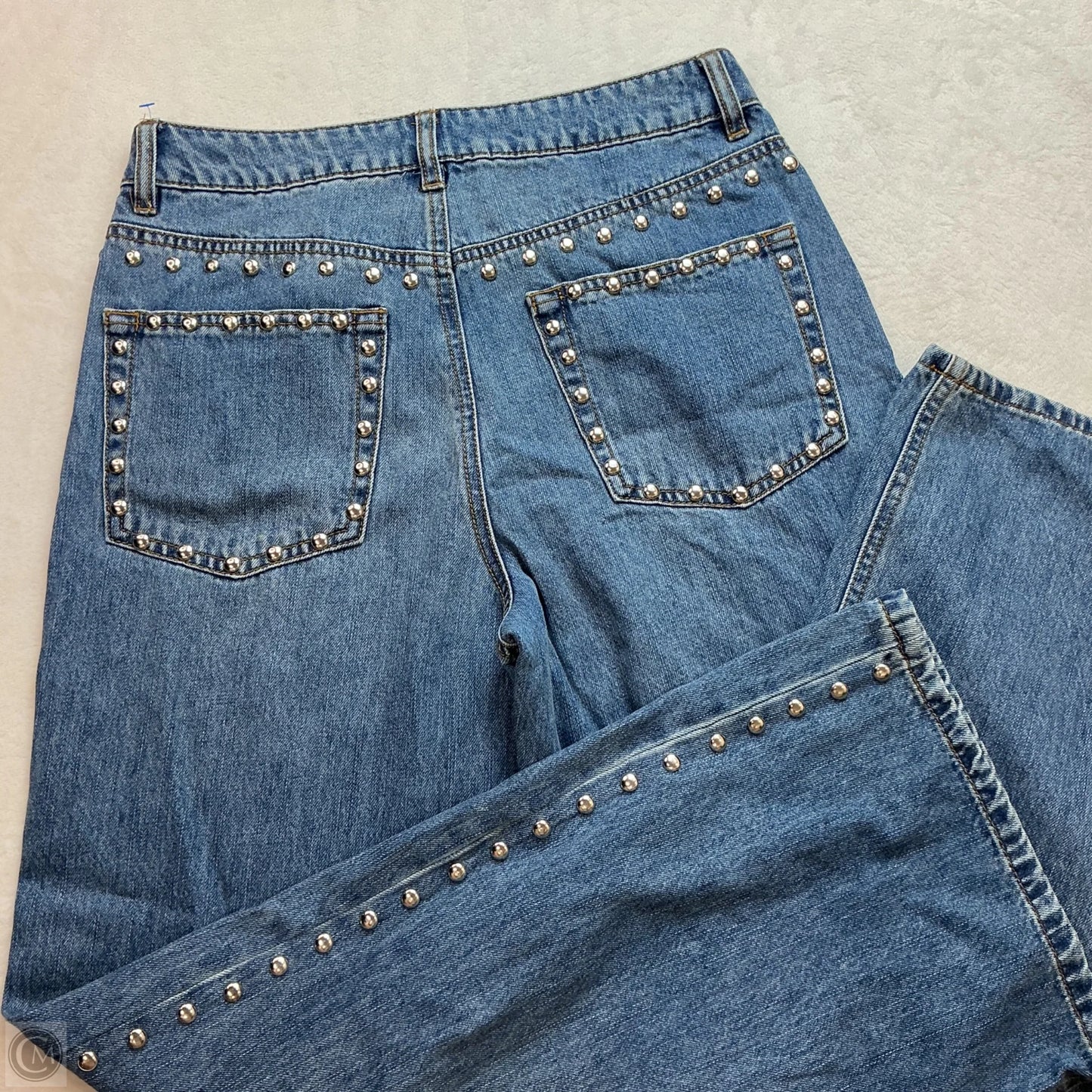 Jeans Wide Leg By House Of Harlow In Blue Denim, Size: 6