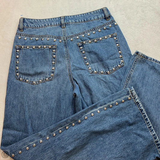 Jeans Wide Leg By House Of Harlow In Blue Denim, Size: 6