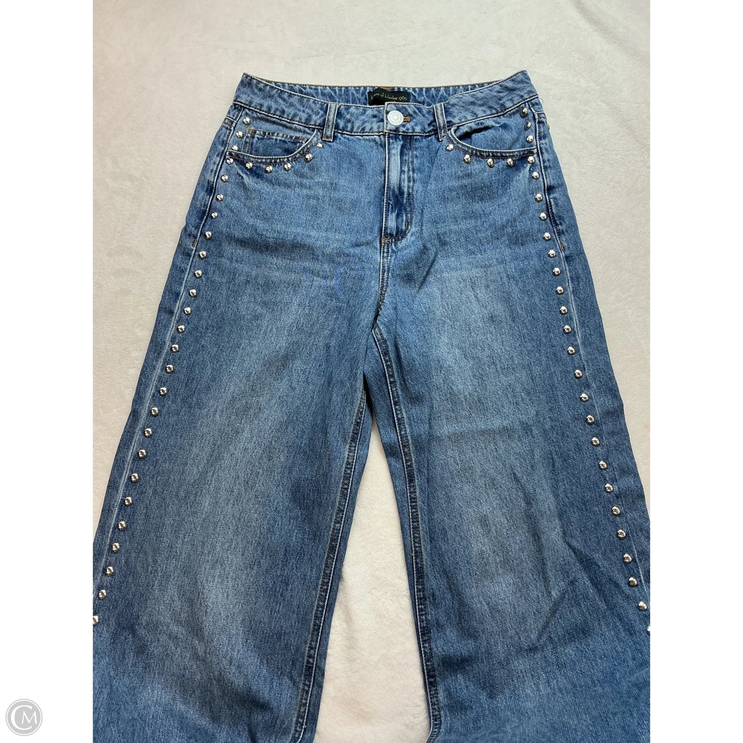 Jeans Wide Leg By House Of Harlow In Blue Denim, Size: 6