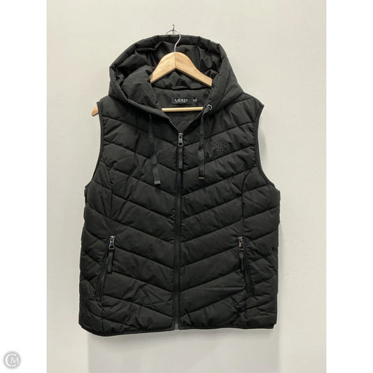 Vest Puffer & Quilted By Lauren By Ralph Lauren In Black, Size: Xl