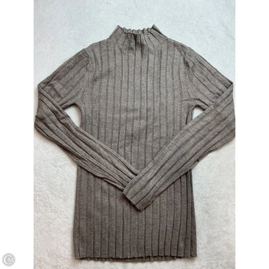 Top Long Sleeve By Loft In Taupe, Size: S