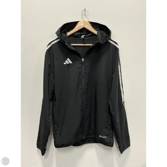 Athletic Jacket By Adidas In Black, Size: S