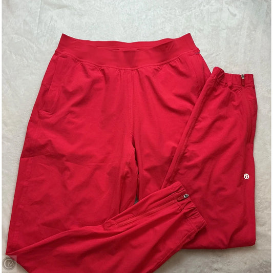 Athletic Pants By Lululemon In Coral, Size: 6