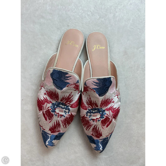 Shoes Flats By J. Crew In Brown & Red, Size: 9