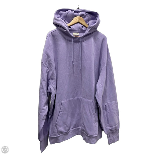 Sweatshirt Hoodie By Clothes Mentor In Purple, Size: 3x