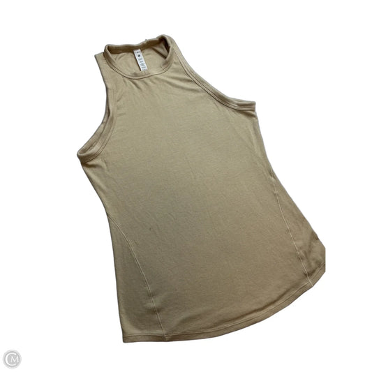 Athletic Tank Top By Lululemon In Yellow, Size: 8
