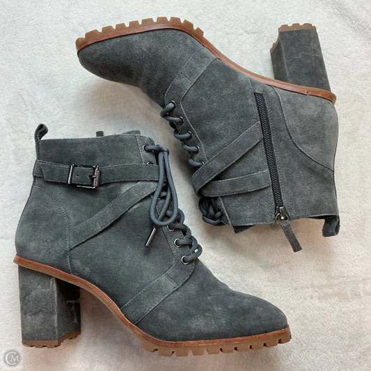 Boots Ankle Heels By White House Black Market In Grey, Size: 9