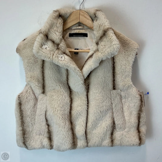 Vest Faux Fur & Sherpa By White House Black Market In Tan, Size: Xs