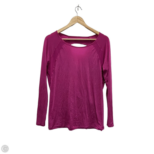 Athletic Top Long Sleeve Crewneck By Lululemon In Pink, Size: M
