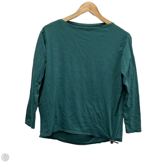 Athletic Top Long Sleeve Crewneck By Lululemon In Teal, Size: M