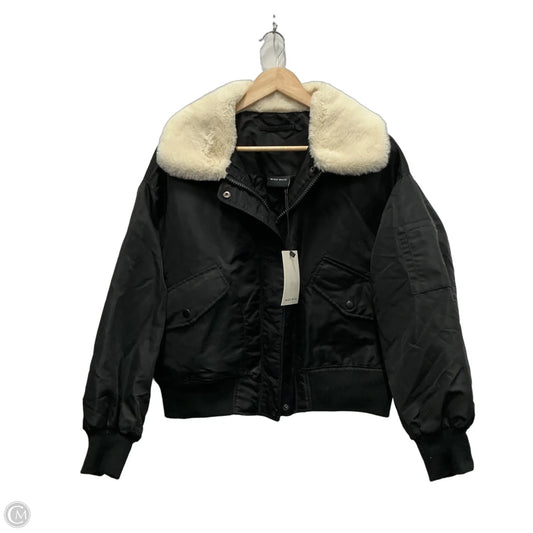 Jacket Puffer & Quilted By Miou Muse In Black, Size: S
