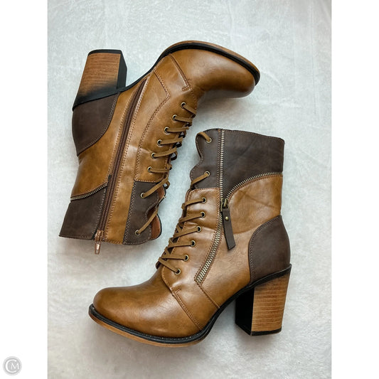 Boots Ankle Heels By Pierre Dumas In Tan, Size: 10