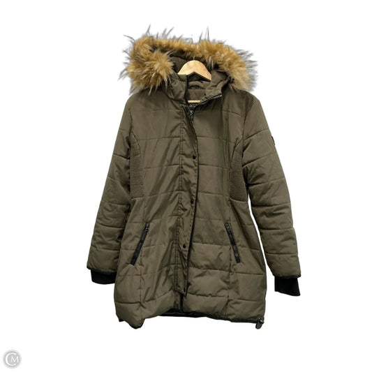 Coat Puffer & Quilted By Guess In Green, Size: Xl