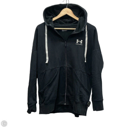 Sweatshirt Hoodie By Under Armour In Blue, Size: M