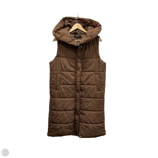 Vest Puffer & Quilted By Clothes Mentor In Brown, Size: M